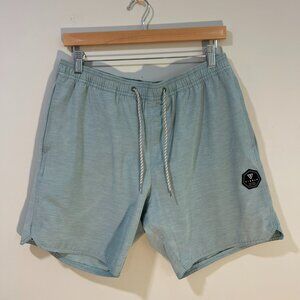 Mens Vissla Breakers 16.5" Ecolastic Boardshort - Large - Heritage Blue